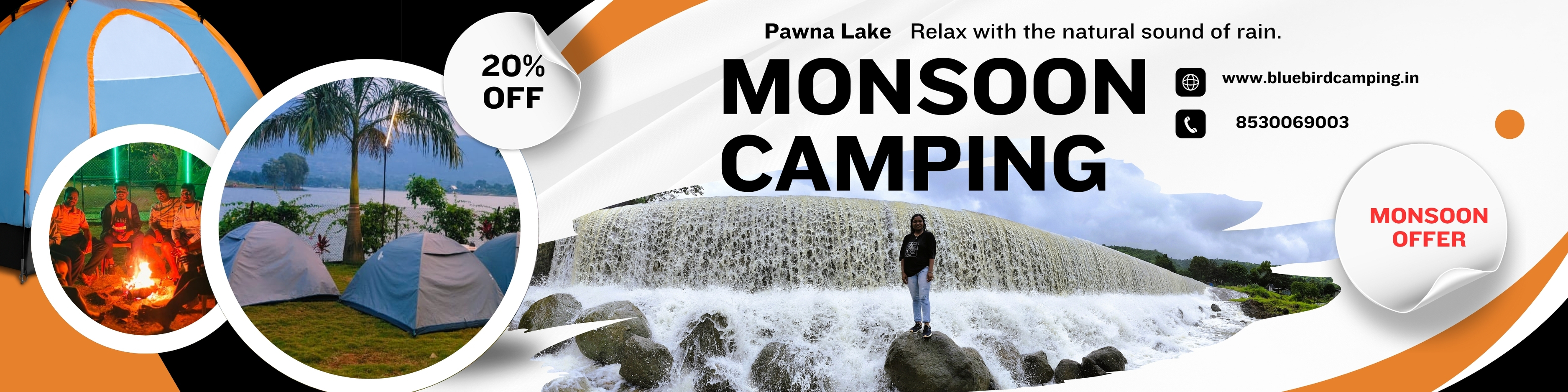 Monsoon Offer on Pawna Lake Camping with Tent Stay, BBQ & Lake View
